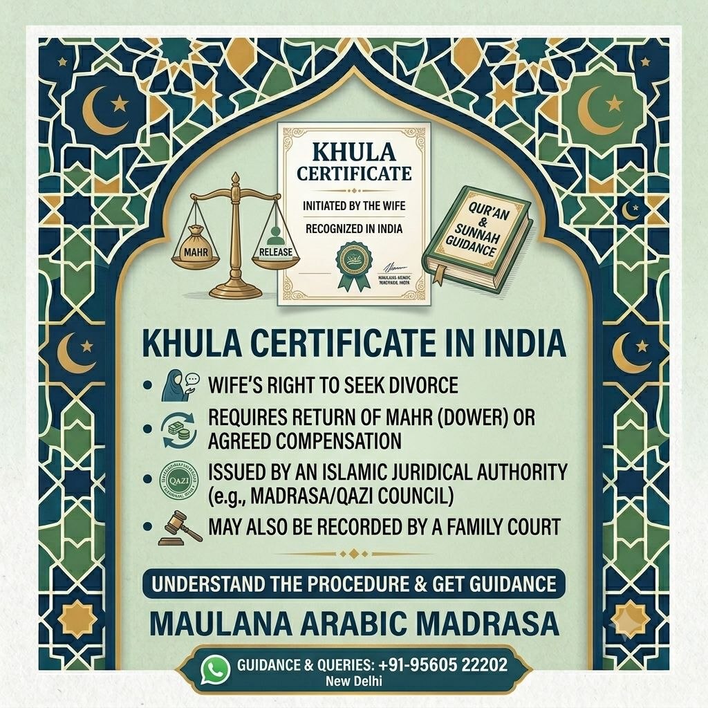 Khula Certificate India