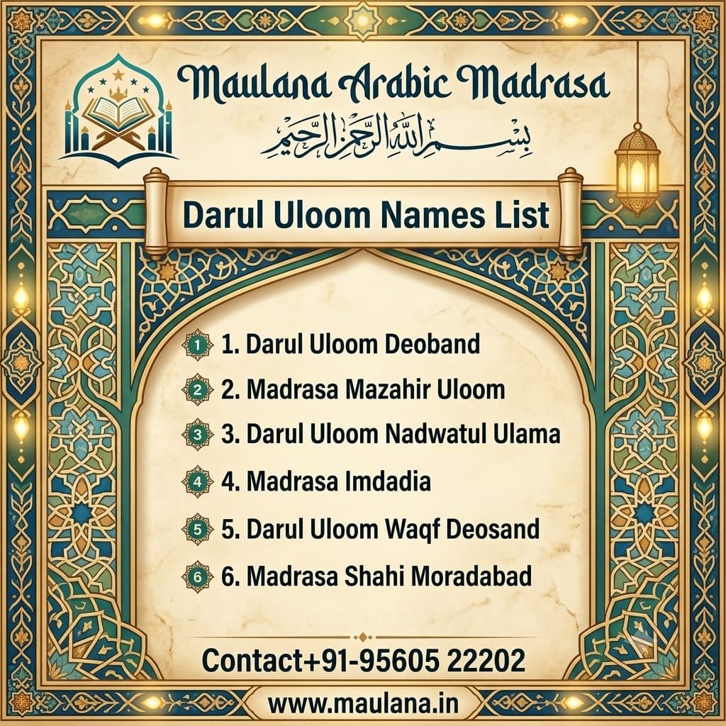 Darul Uloom Names List